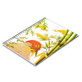 Orientale Japanse bergzon met Bamboo Notitieboek (Linkerzijde)