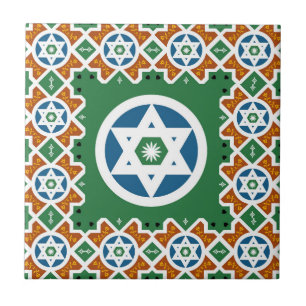 Orientale joodse titel met Marokkaanse ster van Da Tegeltje