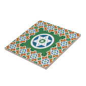 Orientale joodse titel met Marokkaanse ster van Da Tegeltje (Zijkant)