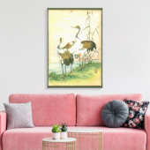 Orientale kranen door het water canvas afdruk (Insitu (Woonkamer))