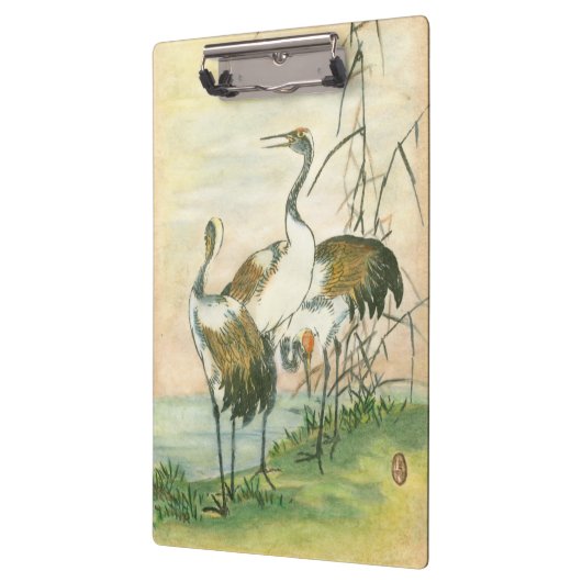 Orientale kranen door het water klembord (Links)