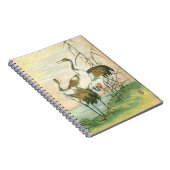 Orientale kranen door het water notitieboek (Rechterzijde)