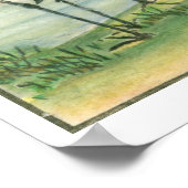 Orientale kranen door het water poster (Hoek)