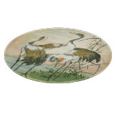 Orientale kranen door het water snijplank (Hoek)