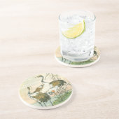 Orientale kranen door het water zandsteen onderzetter (Zijkant)