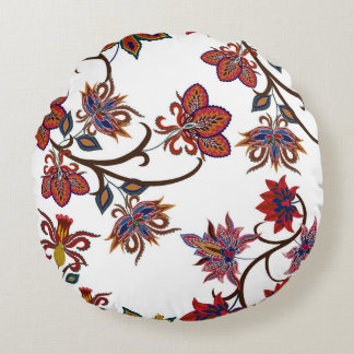 Orientale motieven. Naadloos patroon met prachtig  Rond Kussen