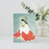 Orientale nativiteitsscène, Mary en Jezus Briefkaart (Staand voorkant)