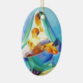 Orientale nativiteitsscène, Mary, Jezus Keramisch Ornament (Rechts)