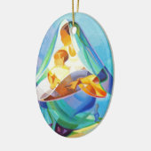 Orientale nativiteitsscène, Mary, Jezus Keramisch Ornament (Links)