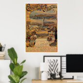 Orientale spoorwegen 1890 naar Constantinopel Poster (Thuiskantoor)