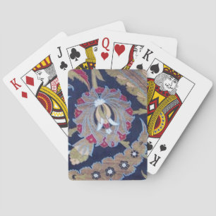 ORIENTALE STROMEN, GROENE ZWARTE BLAUWE DAMASKSTRO POKERKAARTEN