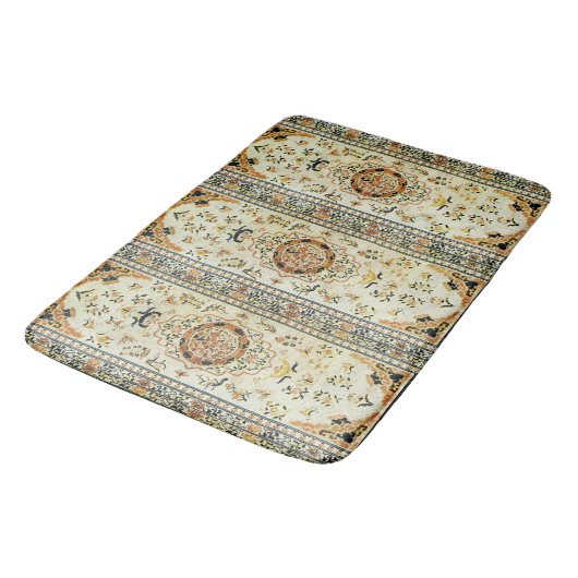 Orientale tapeklek in lichte kleuren badmat (Gekanteld)