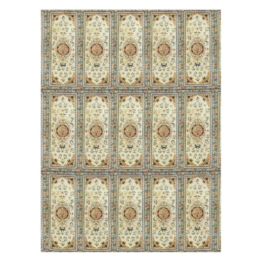 Orientale tapeklek in lichte kleuren tafelkleed (Voorkant)