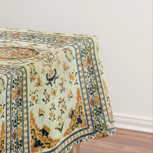 Orientale tapeklek in lichte kleuren tafelkleed