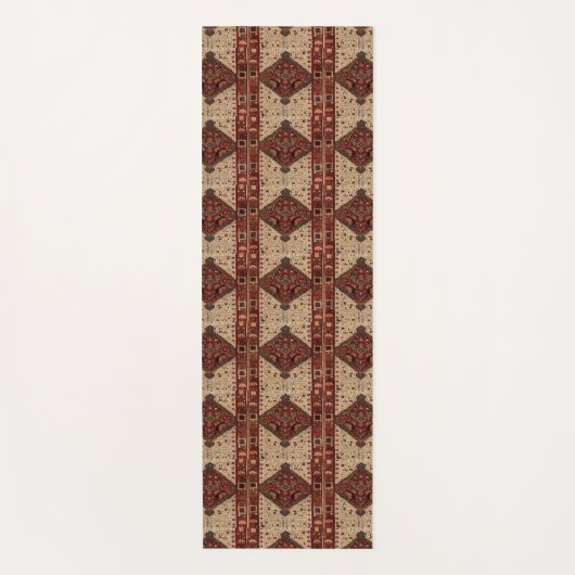 Orientale tapijten, ontworpen voor sinaasappel en  yogamat (Voorkant)