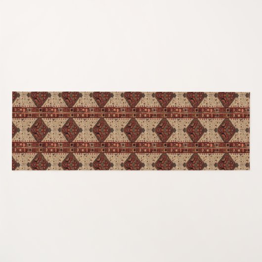 Orientale tapijten, ontworpen voor sinaasappel en  yogamat (Voorkant (horizontaal))