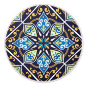 💙 Orientale tegels, Azulejos Ceramic Knob. Keramische Knop (Voorkant)