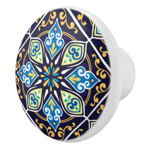 💙 Orientale tegels, Azulejos Ceramic Knob. Keramische Knop