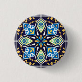 Orientale tegels, Azulejos Ronde Button 3,2 Cm (Voorkant)