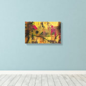 Orientale verf. Japanse stijl Canvas Afdruk (Insitu (Houten vloer))