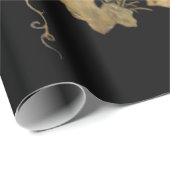 Orientale vogels op Gold Leaf Wrapping Paper Cadeaupapier (Rol Hoek)