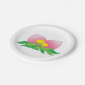 Orientale vruchten en bloemen papieren bordje (Gekanteld)