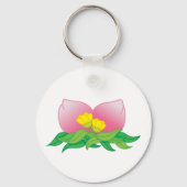 Orientale vruchten en bloemen sleutelhanger (Voorkant)