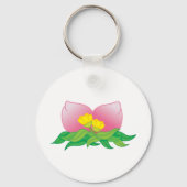 Orientale vruchten en bloemen sleutelhanger (Achterkant)