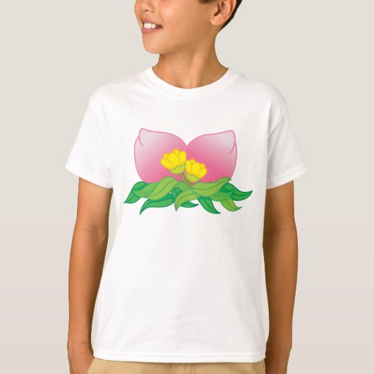 Orientale vruchten en bloemen t-shirt (Voorkant)