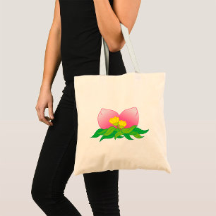 Orientale vruchten en bloemen tote bag