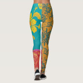 ORIËNTALS Kleurrijk Groen Rood - Leggings (Achterkant)