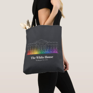 Oriëntatiepunten in licht Het Witte Huis Tote Bag