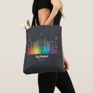 Oriëntatiepunten in licht Taj Mahal Tote Bag