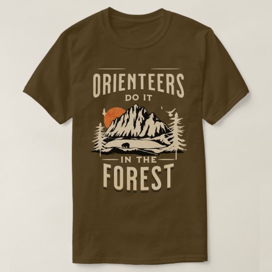 Oriëntatoren doen het in het bos t-shirt (Design voorkant)