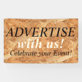 oriented strand board - OSB naadloos patroon Spandoek (Horizontaal)