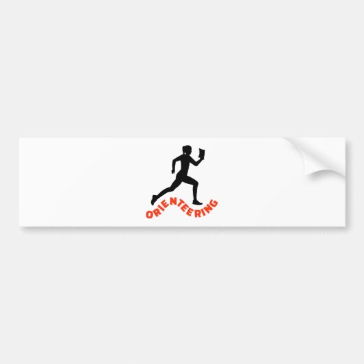 Orienteering Bumpersticker (Voorkant)