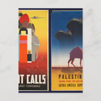 oriënterend en palestine briefkaart