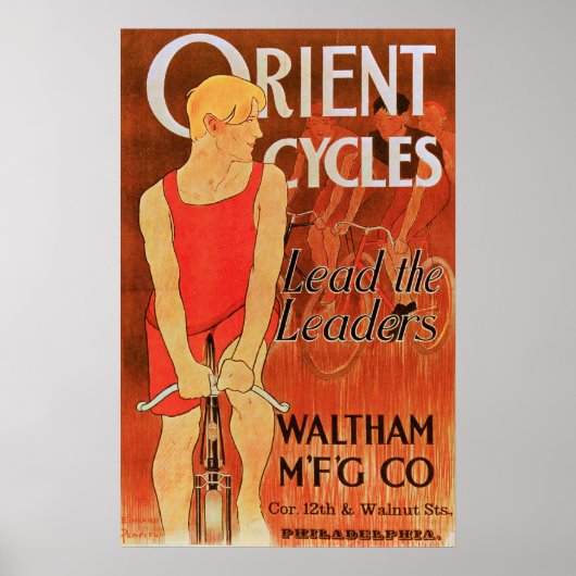 Oriënterende fietsen - fietsenPoster Poster (Voorkant)