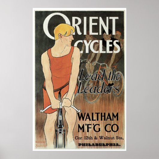 Oriënterende fietsen poster (Voorkant)