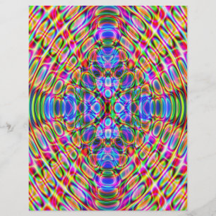 Origamarapier, Abstract, omgekeerde kleuren op ach Flyer