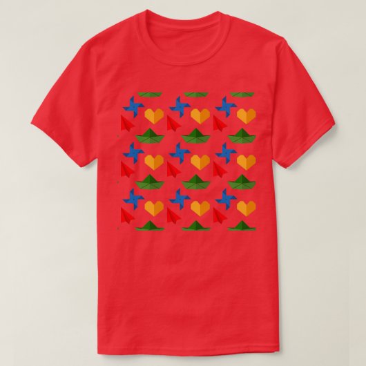 Origameelpatroon 4 t-shirt (Design voorkant)