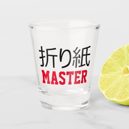 Origami (折 り 紙) Master Shot Glas (Voorkant)