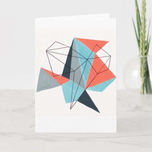 Origami 1 Wenskaart Kaart (Voorkant)