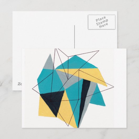 Origami 3 briefkaart (Voorkant / Achterkant)