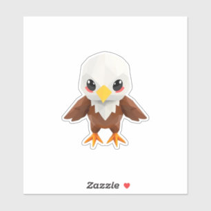 Origami adelaar stickers