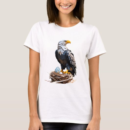 Origami Amerikaanse adelaar shirt (Voorkant)
