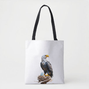 Origami Amerikaanse adelaar Tote Bag