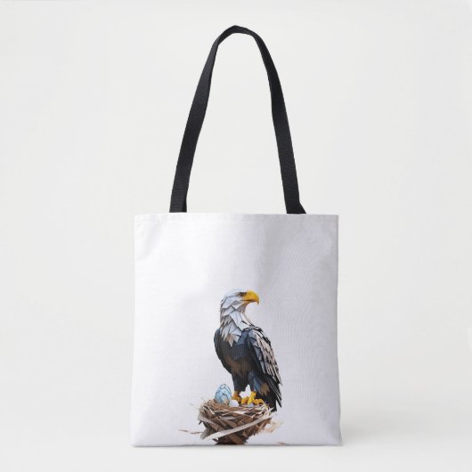 Origami Amerikaanse adelaar Tote Bag (Voorkant)
