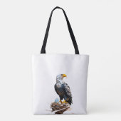 Origami Amerikaanse adelaar Tote Bag (Achterkant)