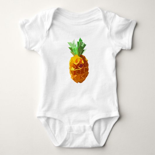 Origami ananas Baby Bodysuit (Voorkant)